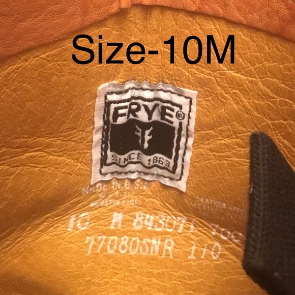 FRYE Campus Knee High OTK 80’s Tall Fold Down Cuff Leather Saddle Boots Size 10 - Picture 16 of 16